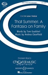 That Summer : A Fantasia on Family TTBB choral sheet music cover